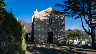 Le sanctuaire de Notre Dame de la santé (Volastra), Manarola, Cinque Terre, Italie