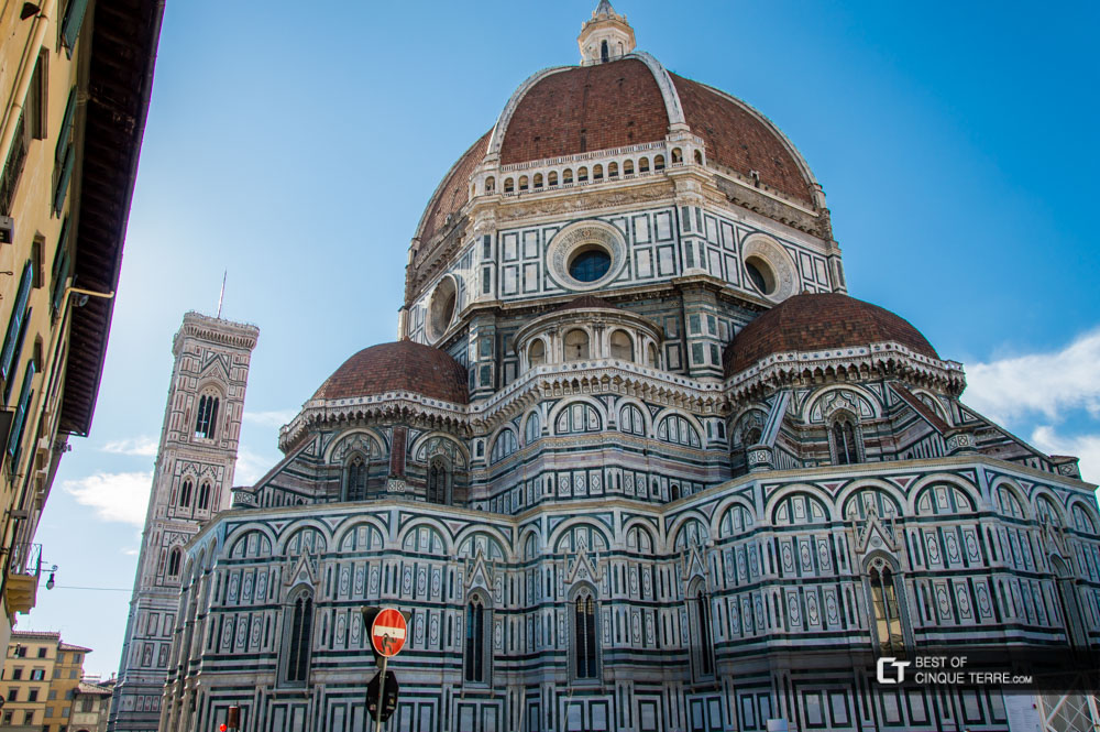 Florence. The Dome Of The Cathedral Of Santa Maria Del Fiore And Giotto ...