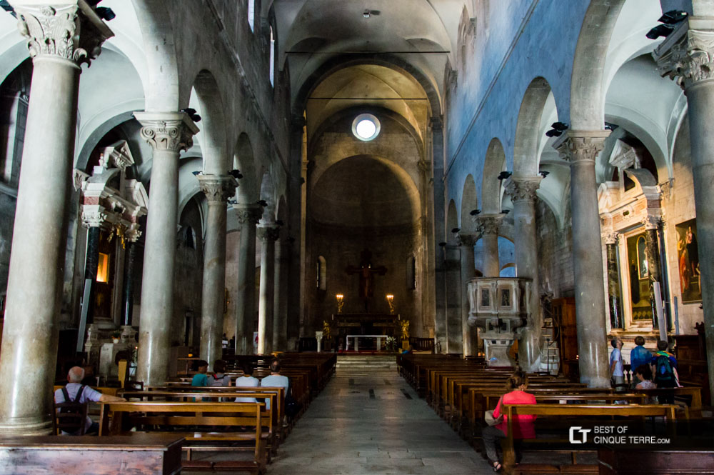 Lucca. Inside the Church of San Michele in Foro